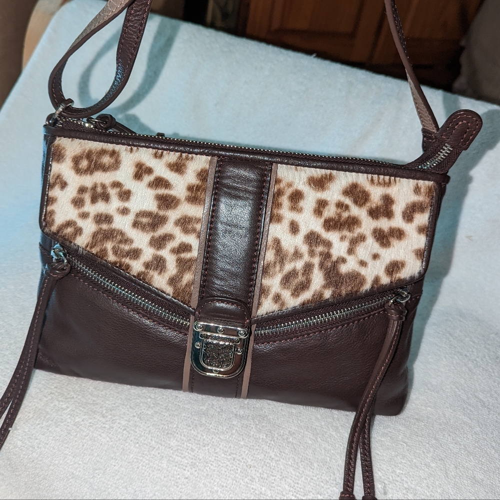Brighton fashionsta brown crossbody bag. - Picture 4 of 13